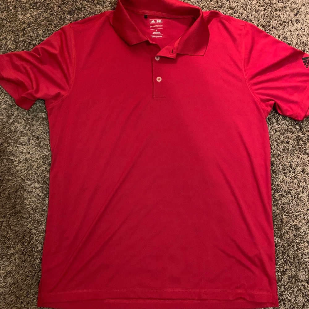 Red Adidas polo